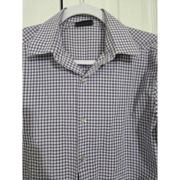Van Heusen small men's plaid flex slim fit button up long sleeve shirt - Picture 2 of 11